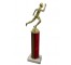 Trophy Male Running Red & Gold