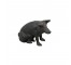 BANK-Black Cast Iron Pig-Sitting