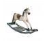 Rocking Horse White/Red Saddle