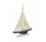 MODEL-Sailboat Navy & White on Stand