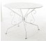 TABLE white metal perforated t