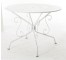 TABLE white metal perforated t