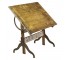 DRAFTING TABLE-Vintage Wood W/Metal Legs
