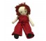 DOLL-W/Red Overalls & Red Yarn Hair