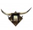 HORNS-ON PLAQUE WITH MIRROR