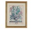 PRINT-FLORAL 9X11 SET4 GLD FRA