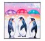 KIDS PRINT-16SQ 3 PENGUINS