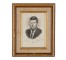 PRINT-7X9 JFK IN GOLDFRAME
