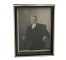 PORTRAIT-MAN W/MUSTACHE & CANE-BLK/WHT