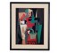 PRINT-ABSTRACT WOMAN-BLK FRAME