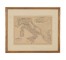 MAP-ITALY 1815 GOLD FRAME