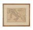 MAP-ITALY 1815 GOLD FRAME