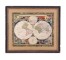 PRINT-WORLD MAP-BLK/GLD FRAME