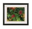 PRINT-GREEN LEAVES-RED&ORNG FL