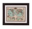 PRINT-WORLD MAP-DARK FRAME