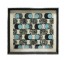 PRINT-ABSTRACT-BLUE & BLACK DOTS