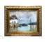 PAINTING-33X28-MAN IN BOAT-"AS