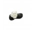 FIGURINE-White Cat Sitting in Black Loafer