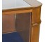 DISPLAY CASE-Vintage Curved Oak W/Glass Top & Front