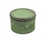 TIN-W/Lid Distressed Green "Cake"