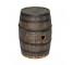 BARREL-WOOD W/METAL BANDS