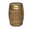 BARREL-Wooden W/Brass Bands