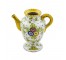 TEAPOT-WHT/YW/GRN FLORAL ITALIAN