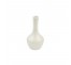 BUD VASE-White Glazed Squat Base W/Long Neck