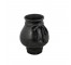 VASE-Matte Brown Metal W/Rope Detail @ Neck