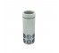 VASE-Blue & White Oriental Cylinder-Circular Symbols at Base