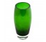 VASE-GLASS-TINTED GREEN-8"