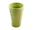 VASE-LIME GRN W/LEAF EMBSD73/8