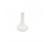 BUD VASE-White Glaze Tear Drop W/Long Neck