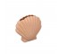 VASE-Salmon Glazed Scallop Shell