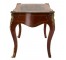 DESK-FRENCH-INLAID-BRASS/LEATHER