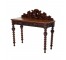 CONSOLE-DARK OAK-CARVED