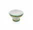 CUP-DESSERT-AQUA/GLD-PEDESTAL-