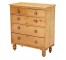 DRESSER-Raw Pine-2 Small Drawers Over 3 Drawers