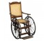 CHAIR-Vintage Wheelchair W/Caned Seat & Back