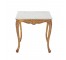 TABLE-END-FRENCH-GILT-WHT MARB