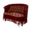 SETTEE-SET-BURG CUT VELVET-NO