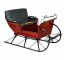 SLEIGH-Red W/Grey Upholstery