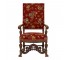 CHAIR-ARM-WALNUT-BRICK FLORAL