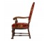 CHAIR-ARM-WALNUT-BRICK FLORAL