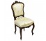 CHAIR-Victorian Side W/Floral Damask Upholstry