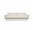 SOFA-WHITE LEATHER-CONVERTABLE