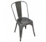 SIDE CHAIR- Gunmetal Finish Elio