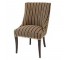 CHAIR-SIDE-GREEN/Brown STRIPES