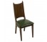 CHAIR-Dining room Side W/Green Vinyl Seat