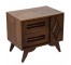 NIGHTSTAND-DIAMOND DOOR WALNUT
